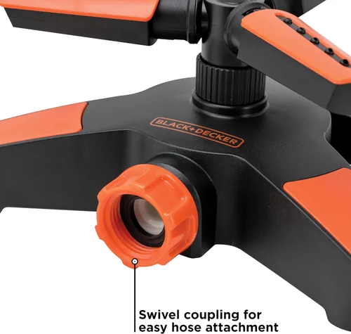 Miniatura 5 de Black + Decker® - Aspersor ajustable de 3 brazos, cobertura de 360°, rociador personalizable, cobertura de 1,216 pies cuadrados BD8428