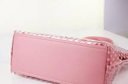 Miniatura 6 de FTSUCQ - Bolso de mano transparente para mujer diseño de lunares
