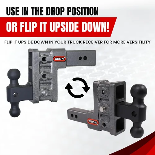 Miniatura 8 de Gancho dual para receptor de descarga 300 Series 2" Clase IV 10K, ajuste dual de posición de remolque, incluye dos ganchos de 5/8 pulgadas