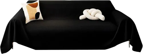 Miniatura 20 de Cornasee Funda Elástica a Rayas para Sofá Cama Funda de Futón, Fundas Completas para Sofá Plegable sin Brazos Protector de Muebles, Lavable a