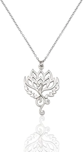 Miniatura 6 de QUINNLYN & CO. Phoenix Om - Collar con colgante de flor de loto, regalos hechos a mano para mujeres con cita inspiradora en tarjeta de felicitación