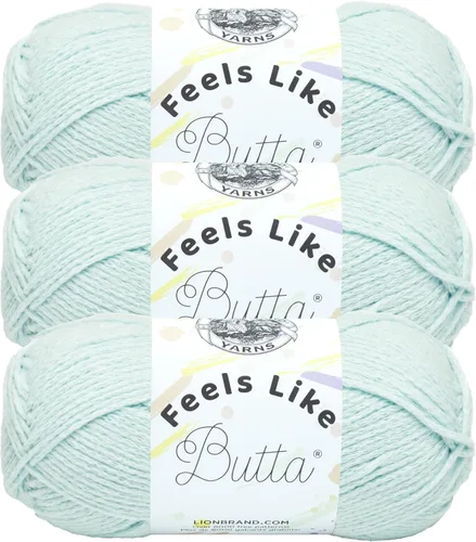 Miniatura 51 de Lion Brand Yarn - Hilo Feels Like Butta, hilo aterciopelado suave para tejer y hacer ganchillo, paquete de 1, Negro