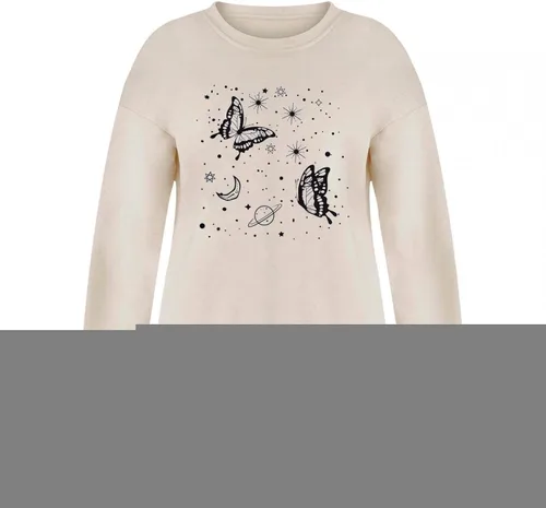 Miniatura 5 de Oversized Sweatshirt for Women Crewneck Pullover Aesthetic Graphic Long Sleeve Top Casual Cute Loose Fit Fleece Print Drop