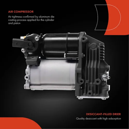 Miniatura 5 de A-Premium Bomba de compresor de suspensión neumática compatible con BMW E70 X5 2007-2013, E71 X6 2008-2014, Sport Utility, Replace# 37206789938