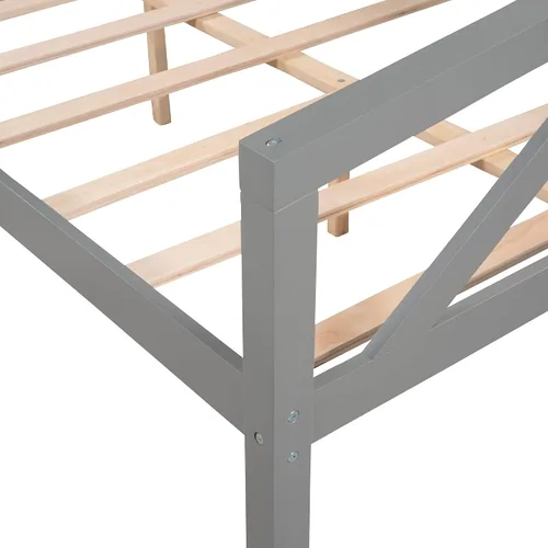 Miniatura 8 de Flieks Sofá cama de tamaño matrimonial, marco de sofá cama de madera, sofá cama multifuncional para niños/adolescentes/muebles de habitación