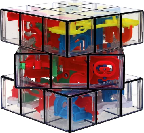 Miniatura 8 de Rubik's Perplexus Fusion 3x3 Gravity 3D Maze Game Brain Teaser Puzzle Ball Artículos para aliviar la ansiedad cosas geniales Juguetes Multicolor