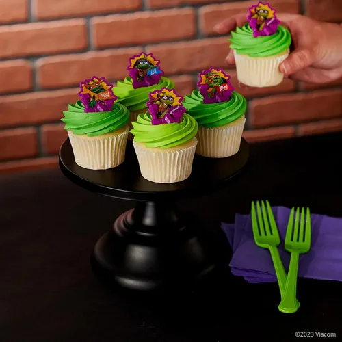 Miniatura 5 de DecoPac Anillos de poder de tortugas ninja mutantes adolescentes, decoraciones de cupcakes para fiestas de cumpleaños, pasteles y celebraciones