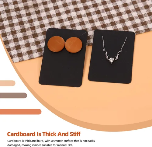 Miniatura 4 de Tanstic Juego de 300 tarjetas de aretes con parte trasera de aretes y bolsas autosellantes, soporte para tarjetas de aretes de 2.36 x 3.54 pulgadas