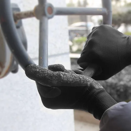 Miniatura 8 de Evridwear - Guantes de trabajo de látex arrugado con revestimiento de mano para seguridad, para hombres y mujeres, uso general, multiusos