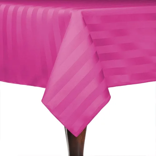 Miniatura 54 de Ultimate Textile Mantel rectangular de rayas satinadas, 59.8 x 90.2 in, color marrón oscuro