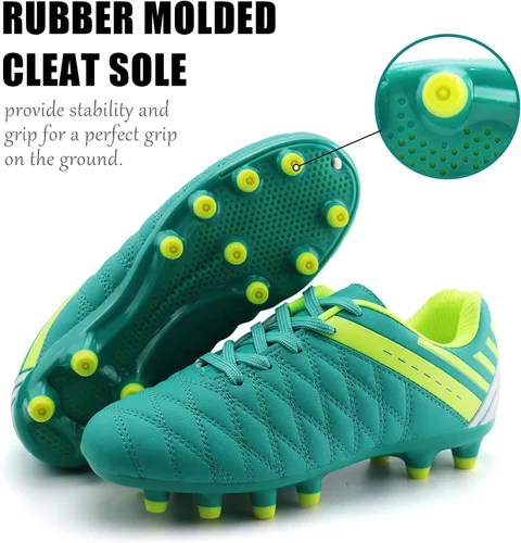 Miniatura 4 de brooman Zapatos deportivos de fútbol para niños y niñas, zapatos de fútbol para exteriores