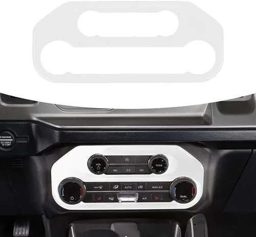 Miniatura 16 de RAZPOY para Bronco Cubierta del Panel del Interruptor de Aire Acondicionado, Moldura del Botón A/C de la Consola Central Compatible con Accesorios