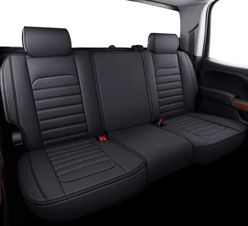 Miniatura 9 de YIERTAI Fundas para asientos de camioneta para Chevy Chevrolet Silverado GMC Sierra, ajuste personalizado 2007-2025 2026 1500/2500/3500 Trail Boss
