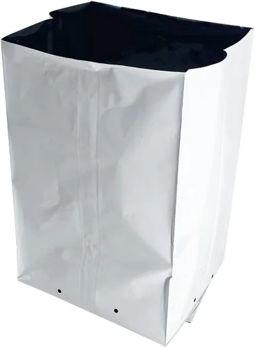 Miniatura 4 de Bolsa de cultivo de polietileno de 1 galón, bolsa de cultivo de 50 unidades, película de panda, blanco y negro