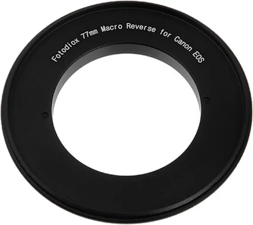 Miniatura 10 de Fotodiox Anillo adaptador inversor macro de 52mm para montar lentes con rosca de filtro de 52mm en cámaras Canon EOS EF/EF-S