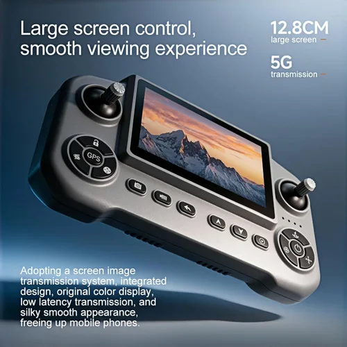 Miniatura 5 de Drone GPS con cámara 8K para adultos, evita obstáculos, controlador de pantalla grande 5G, sígueme, 3 baterías 75 minutos de tiempo de vuelo, zoom