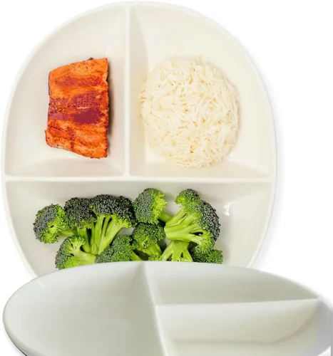 Miniatura 7 de Uba Placa de control de porciones (PORCELANA) para adultos para una dieta saludable