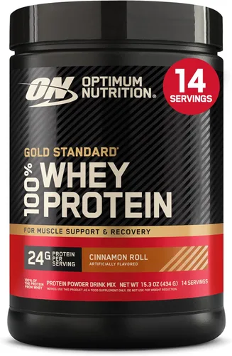 Miniatura 60 de Optimum Nutrition Gold Standard - Proteína en polvo de 100% suero de leche, sabor rollo de canela, 2 libras (paquete de 1) (el embalaje puede variar)
