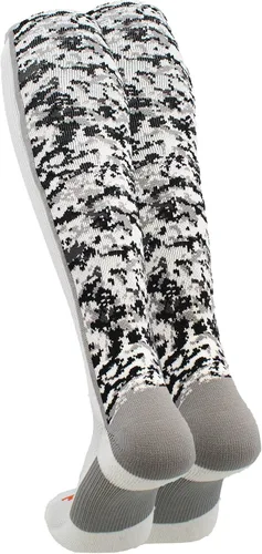 Miniatura 40 de TCK Calcetines de béisbol para jóvenes, niños u hombres, con diseño de camuflaje digital y longitud hasta por encima de la pantorrilla