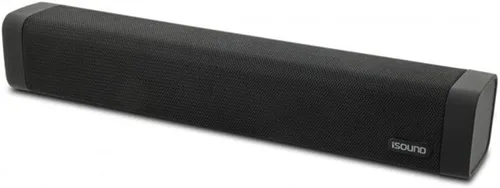 I.Sound ISound-6961 - Barra de sonido Bluetooth de alto rendimiento y altavoz con radio FM, color negro
