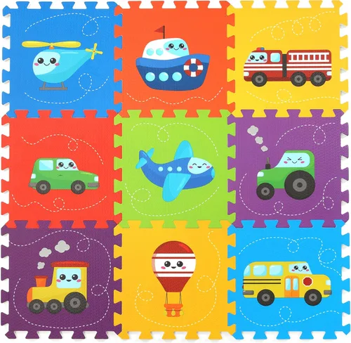 Miniatura 9 de Tapete de juego de rompecabezas, baldosas de espuma, tapete de rompecabezas de espuma para niños, tapete de juego de piso de bebé, 34 x 34 pulgadas