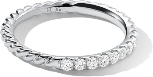 getlove Moissanite Wedding Band for Women D Color VVS1 Clarity 18K White Gold Plated 925 Sterling Silver Moissanite Half Eternity Band Stackable Ring