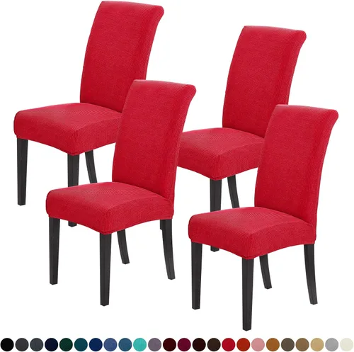 Miniatura 39 de Joccun Fundas para Sillas de Comedor Juego de 2, Fundas Elásticas para Sillas de Comedor Fundas para Sillas de Comedor Protector de Asiento, Funda