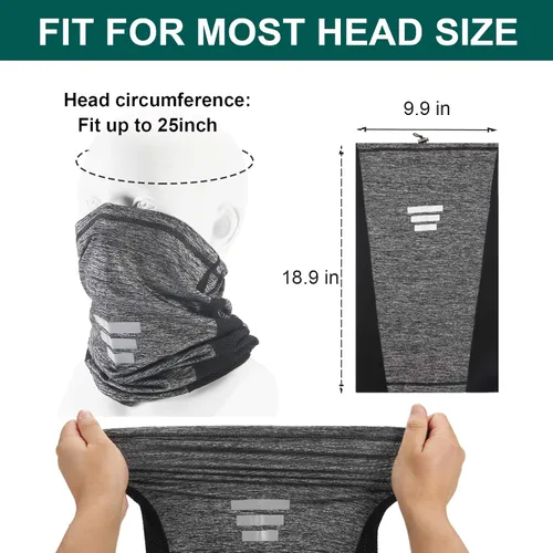 Miniatura 5 de Polaina de cuello con protección UV, polaina de cuello ajustable para hombres y mujeres
