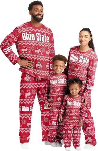 Miniatura 11 de FOCO - Conjunto de pijama familiar a juego con estampado llamativo del equipo de la NCAA, para unisex-adulto