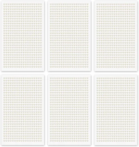 Miniatura 6 de MYDBUYSOME 5100 PIEZAS Adhesivos de Perla - Perlas Autoadhesivas para Peinado, Cara, Maquillaje, Ojos, Uñas, Manualidades, Gemas Adhesivas