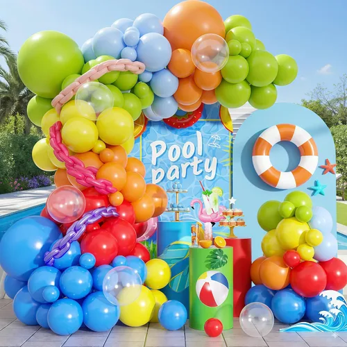 Miniatura 19 de Kit de arco de globos de baloncesto, kit de guirnalda de globos naranja y negro plateado con globos de estrella en explosión, kit de globos