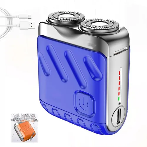 Miniatura 10 de Afeitadora eléctrica de equipaje, mini afeitadora eléctrica, maquinilla de afeitar eléctrica portátil para hombres, afeitado húmedo y seco