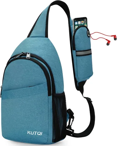 Miniatura 11 de Mochila cruzada para mujeres y hombres, multiusos, artículos esenciales de viaje, senderismo, bolsa de pecho