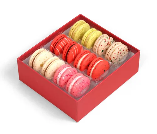 Miniatura 12 de Macarons franceses de lujo, galletas europeas, cestas de regalo, caja de chocolate, aperitivos, paquete variado, condolencias, aniversario, mejorar