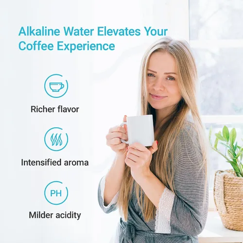 Miniatura 4 de Filtro de agua alcalina de repuesto para todos los sistemas de filtración de jarra y dispensador Waterdrop, se adapta a Waterdrop WD-PF-AL, reduce
