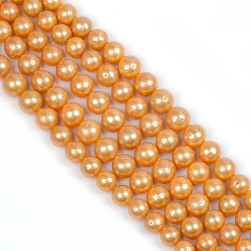 Miniatura 48 de Cuentas de perlas de arroz de agua dulce naturales de 0.35 a 0.35 pulgadas, perlas auténticas de 14 pulgadas, cuentas sueltas para hacer joyas