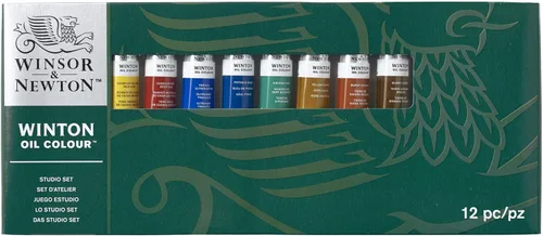 Juego de 6 tubos de pintura al óleo Winsor & Newton, 0.71 fl oz