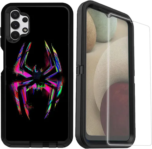 Miniatura 8 de Funda compatible con Aesthetics Samsung Galaxy A32 5G con protector de lente de cámara para niñas y mujeres, bonito diseño floral, a prueba de Verde