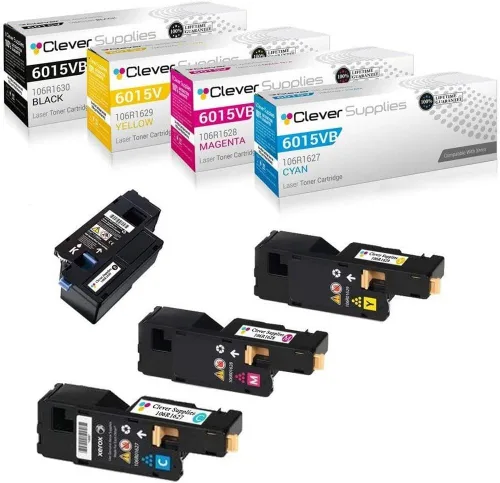 Miniatura 141 de CS compatible Xerox Phaser 6510/WorkCentre 6515 (106r03480) 2 cartuchos de tóner negro para Phaser 6510, WorkCentre 6515 2 negro