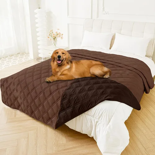 Miniatura 117 de Smiry Funda Impermeable para Cama de Perro, Manta Suave Reversible para Mascotas, Lavable a Prueba de Fugas para Gatos y Perros, Funda para Sofá