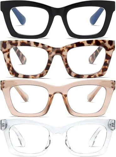 Miniatura 19 de CCVOO Lentes de lectura elegantes para mujer, anteojos elegantes, lectores de luz azul, tramposos
