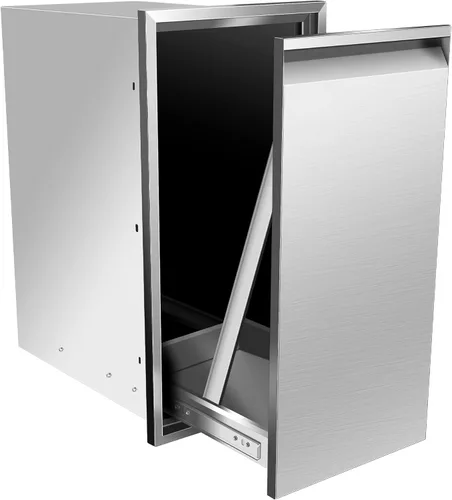 Miniatura 13 de Cajón de basura doble integrado de 16 pulgadas de ancho x 22.3 pulgadas de alto x 18 pulgadas de profundidad, bandeja extraíble para cocina al aire