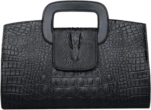 Miniatura 21 de ZLMBAGUS - Bolso de mano para mujer, diseño vintage con solapa y asa, de piel sintética, para llevar al hombro