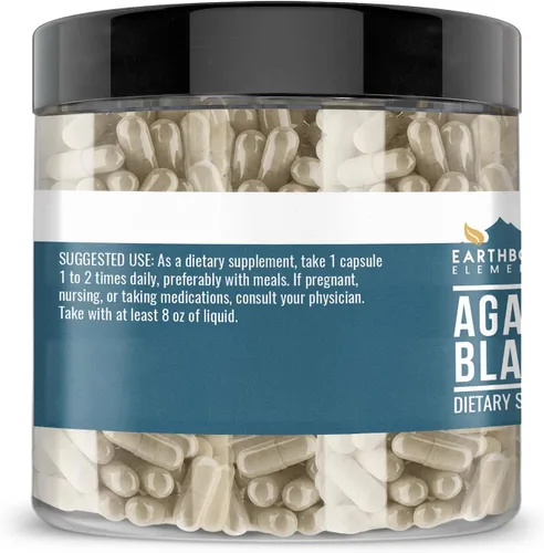 Miniatura 3 de Earthborn Elements Agaricus Blazei 200 cápsulas, puras y sin diluir, sin aditivos