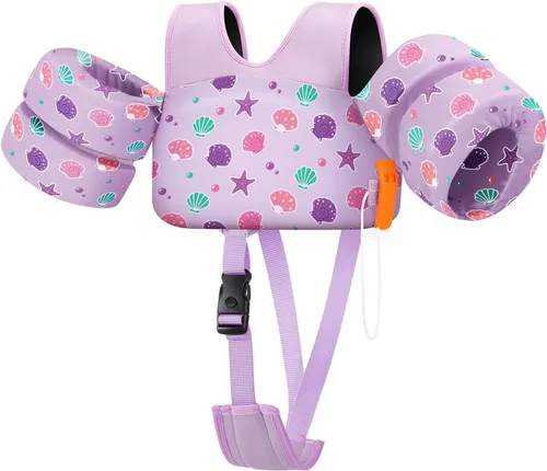 Miniatura 14 de HeySplash Swim Vest for Kids, Toddler Pool Floaties 10-20-30-50-66 Lbs, Baby Arm Floaties with Adjustable Strap, Swim Jacket Water Wing Arm Band