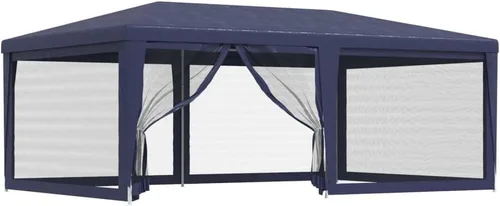 Miniatura 12 de vidaXL Gazebo, Tienda de campaña con 4 paredes laterales de malla, toldo de refugio para eventos de fiesta al aire libre, pabellón de glorieta