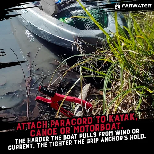Miniatura 5 de Empuñadura de anclaje para canoa – barco, tubo de flotador y accesorios de pesca en kayak, equipo de kayak – Anclaje de abrazadera de cepillo