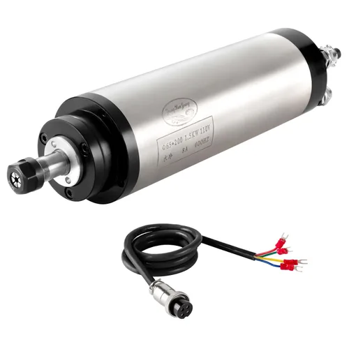 Miniatura 10 de Kits de motor de husillo CNC, motor de husillo refrigerado por agua de 110 V, 1,5 KW, 2.559 in, motor CNC, 110 V, 1,5 KW, montaje de abrazadera