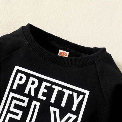 Miniatura 4 de Ropa de bebé para bebé, sudadera de manga larga y pantalones, trajes de otoño e invierno
