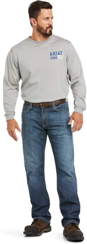 Miniatura 6 de Ariat Pantalones relajados con corte de bota Workhorse, marino